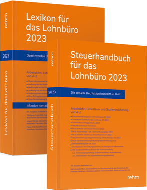 Buchpaket Lexikon für das Lohnbüro und Steuerhandbuch 2023 von Meer,  Marie Camille Camille, Plenker,  Jürgen, Schaffhausen,  Heinz-Willi, Schönfeld,  Wolfgang