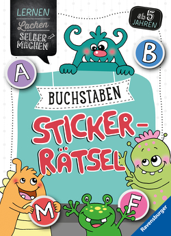 Buchstaben-Sticker-Rätsel ab 5 Jahren von Jebautzke,  Kirstin, Penner,  Angelika