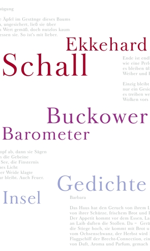 Buckower Barometer von Schall,  Ekkehard
