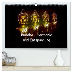 Buddha – Harmonie und Entspannung (hochwertiger Premium Wandkalender 2024 DIN A2 quer), Kunstdruck in Hochglanz von Axon und Claudia Burlager,  Julia