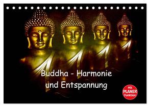 Buddha – Harmonie und Entspannung (Tischkalender 2024 DIN A5 quer), CALVENDO Monatskalender von Axon und Claudia Burlager,  Julia