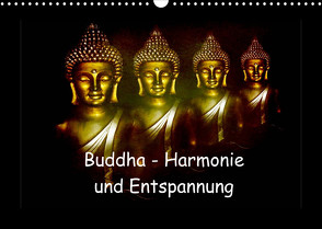 Buddha – Harmonie und Entspannung (Wandkalender 2023 DIN A3 quer) von Axon und Claudia Burlager,  Julia