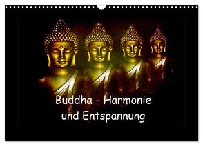 Buddha – Harmonie und Entspannung (Wandkalender 2024 DIN A3 quer), CALVENDO Monatskalender von Axon und Claudia Burlager,  Julia