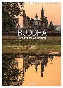 Buddha – Harmonie und Gelassenheit (Wandkalender 2024 DIN A3 hoch), CALVENDO Monatskalender von BuddhaART,  BuddhaART