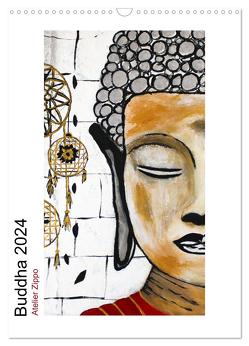 Buddha Relax (Wandkalender 2024 DIN A3 hoch), CALVENDO Monatskalender von M. Zippo,  Katja