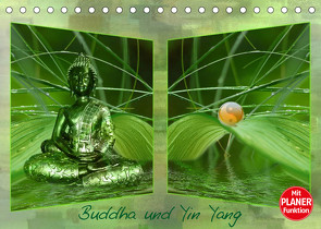 Buddha und Yin Yang (Tischkalender 2022 DIN A5 quer) von Burlager,  Claudia