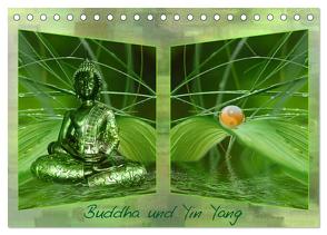 Buddha und Yin Yang (Tischkalender 2024 DIN A5 quer), CALVENDO Monatskalender von Burlager,  Claudia