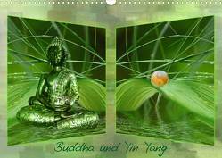 Buddha und Yin Yang (Wandkalender 2023 DIN A3 quer) von Burlager,  Claudia