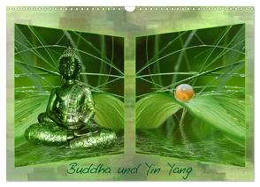 Buddha und Yin Yang (Wandkalender 2024 DIN A3 quer), CALVENDO Monatskalender von Burlager,  Claudia