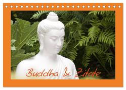 Buddha & Zitate (Tischkalender 2024 DIN A5 quer), CALVENDO Monatskalender von Stanzer,  Elisabeth