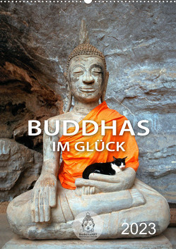 Buddhas im Glück (Wandkalender 2023 DIN A2 hoch) von BuddhaART