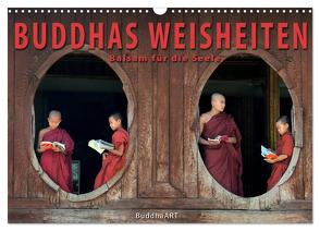 BUDDHAS WEISHEITEN – Balsam für die Seele (Wandkalender 2024 DIN A3 quer), CALVENDO Monatskalender von BuddhaART,  BuddhaART