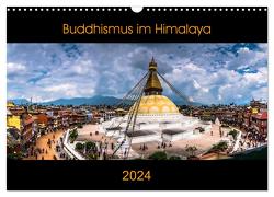 Buddhismus im Himalaya (Wandkalender 2024 DIN A3 quer), CALVENDO Monatskalender von Koenig,  Jens
