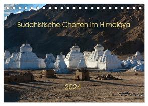 Buddhistische Chörten im Himalaya (Tischkalender 2024 DIN A5 quer), CALVENDO Monatskalender von Koenig,  Jens