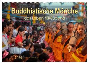 Buddhistische Mönche – das Leben für Buddha (Wandkalender 2024 DIN A2 quer), CALVENDO Monatskalender von Roder,  Peter