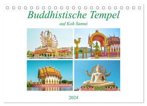 Buddhistische Tempel auf Koh Samui (Tischkalender 2024 DIN A5 quer), CALVENDO Monatskalender von Schwarze,  Nina