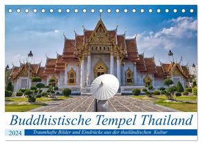 Buddhistische Tempel Thailand (Tischkalender 2024 DIN A5 quer), CALVENDO Monatskalender von Härtner,  Bernd