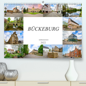 Bückeburg Impressionen (Premium, hochwertiger DIN A2 Wandkalender 2022, Kunstdruck in Hochglanz) von Meutzner,  Dirk