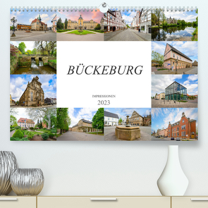 Bückeburg Impressionen (Premium, hochwertiger DIN A2 Wandkalender 2023, Kunstdruck in Hochglanz) von Meutzner,  Dirk