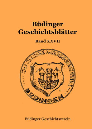 Büdinger Geschichtsblätter Band XXVII