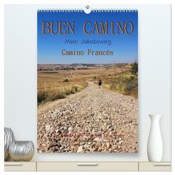 Buen Camino – Mein Jakobsweg – Camino Francés (hochwertiger Premium Wandkalender 2024 DIN A2 hoch), Kunstdruck in Hochglanz von Roder,  Peter