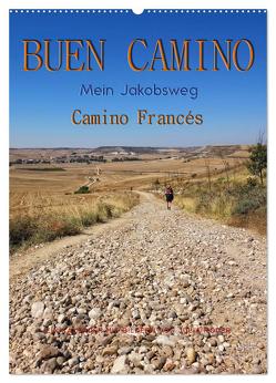Buen Camino – Mein Jakobsweg – Camino Francés (Wandkalender 2024 DIN A2 hoch), CALVENDO Monatskalender von Roder,  Peter