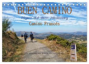 Buen Camino – pilgern auf dem Jakobsweg – Camino Francés (Tischkalender 2024 DIN A5 quer), CALVENDO Monatskalender von Roder,  Peter