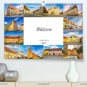 Bützow Impressionen (Premium, hochwertiger DIN A2 Wandkalender 2022, Kunstdruck in Hochglanz) von Meutzner,  Dirk