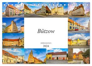 Bützow Impressionen (Tischkalender 2024 DIN A5 quer), CALVENDO Monatskalender von Meutzner,  Dirk
