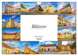 Bützow Impressionen (Wandkalender 2024 DIN A4 quer), CALVENDO Monatskalender von Meutzner,  Dirk