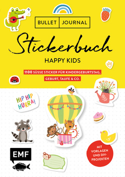Bullet Journal – Stickerbuch Happy Kids: 1100 süße Sticker für Kindergeburtstag, Geburt, Taufe & Co.