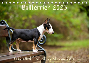 Bullterrier 2023 Frech und fröhlich durch das Jahr (Tischkalender 2023 DIN A5 quer) von Janetzek,  Yvonne