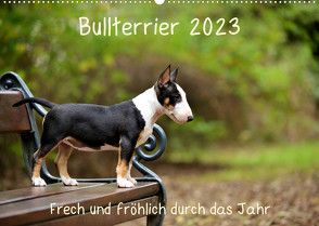 Bullterrier 2023 Frech und fröhlich durch das Jahr (Wandkalender 2023 DIN A2 quer) von Janetzek,  Yvonne