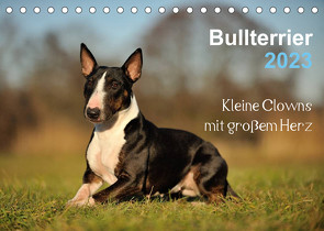 Bullterrier 2023 – Kleine Clowns mit großem Herz (Tischkalender 2023 DIN A5 quer) von Janetzek,  Yvonne