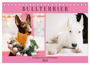 Bullterrier. Freudiges Wesen und Charakter (Tischkalender 2024 DIN A5 quer), CALVENDO Monatskalender von Hurley,  Rose