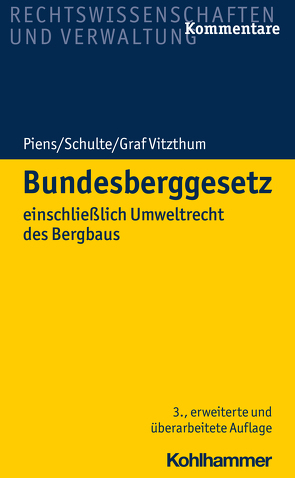 Bundesberggesetz von Vitzthum,  Stephan Graf