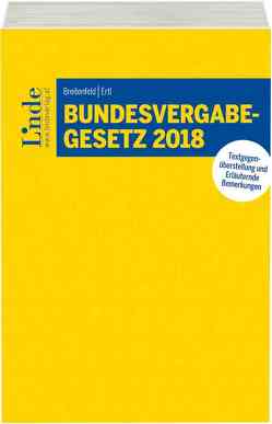 Bundesvergabegesetz 2018 von Breitenfeld,  Michael, Ertl,  Robert