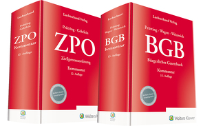 Bundle BGB Kommentar 15. Auflage und ZPO Kommentar 12. Auflage von Gehrlein,  Markus, Prütting,  Hanns, Wegen,  Gerhard, Weinreich,  Gerd