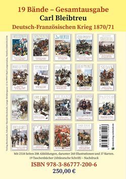 [BUNDLE] DEUTSCH-FRANZÖSISCHE KRIEG 1870/71 in Schlachtenschilderungen von Carl Bleibtreu von Bleibtreu,  Carl, Haug,  Robert, Speyer,  Christian