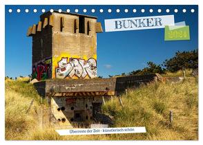Bunker Überreste der Zeit – Künstlerisch schön (Tischkalender 2024 DIN A5 quer), CALVENDO Monatskalender von Lewald,  Dominik