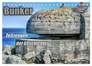 Bunker Zeitzeugen der Geschichte (Tischkalender 2024 DIN A5 quer), CALVENDO Monatskalender von Media,  Hoschie
