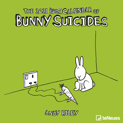 Bunny Suicides 2021 – Wand-Kalender – Broschüren-Kalender – 30×30 – 30×60 geöffnet – Cartoon von Riley,  Andy