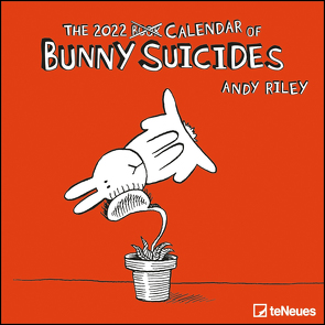 Bunny Suicides 2022 – Wand-Kalender – Broschüren-Kalender – 30×30 – 30×60 geöffnet – Cartoon von Riley,  Andy