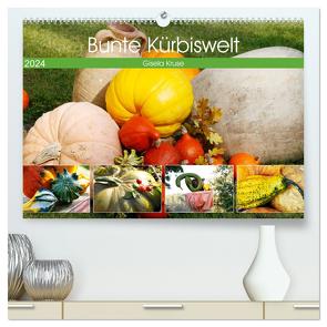 Bunte Kürbiswelt (hochwertiger Premium Wandkalender 2024 DIN A2 quer), Kunstdruck in Hochglanz von Kruse,  Gisela