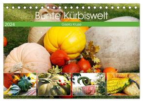 Bunte Kürbiswelt (Tischkalender 2024 DIN A5 quer), CALVENDO Monatskalender von Kruse,  Gisela