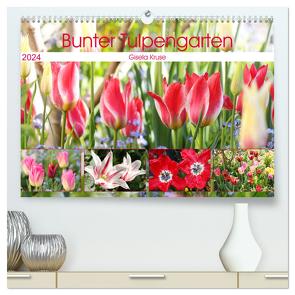 Bunter Tulpengarten (hochwertiger Premium Wandkalender 2024 DIN A2 quer), Kunstdruck in Hochglanz von Kruse,  Gisela