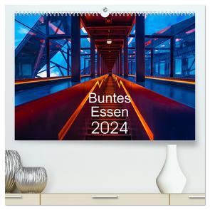 Buntes Essen 2024 (hochwertiger Premium Wandkalender 2024 DIN A2 quer), Kunstdruck in Hochglanz von Fritsche,  Klaus