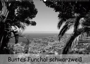 Buntes Funchal schwarzweiß (Wandkalender 2019 DIN A2 quer) von bildkunschd, Heizmann,  Thomas