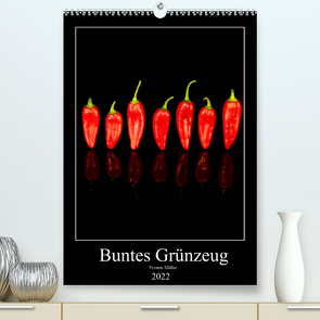 Buntes Grünzeug (Premium, hochwertiger DIN A2 Wandkalender 2022, Kunstdruck in Hochglanz) von Müller,  Yvonne