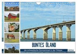 BUNTES ÖLAND (Wandkalender 2024 DIN A4 quer), CALVENDO Monatskalender von Junghanns,  Konstanze